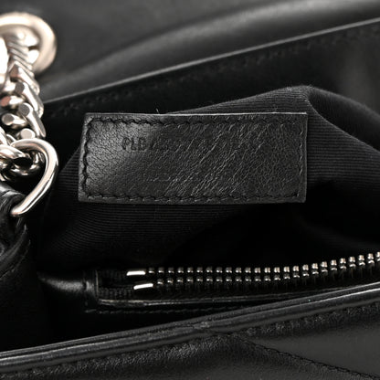 Saint Laurent Calfskin Y Quilted Monogram Medium Loulou Satchel Black 7 of 17