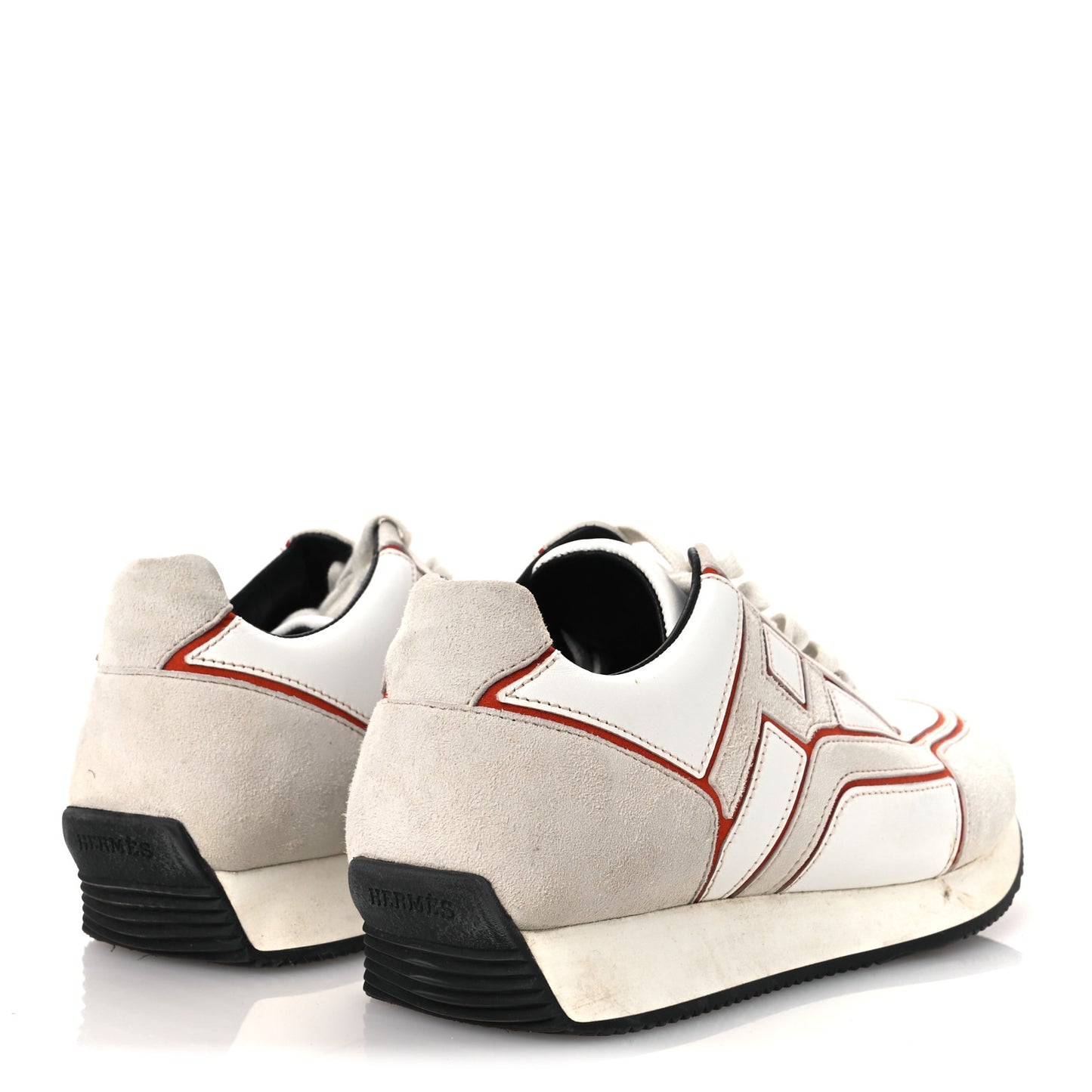 Calfskin Suede Goatskin Womens Chris Sneakers 36 White Multicolor