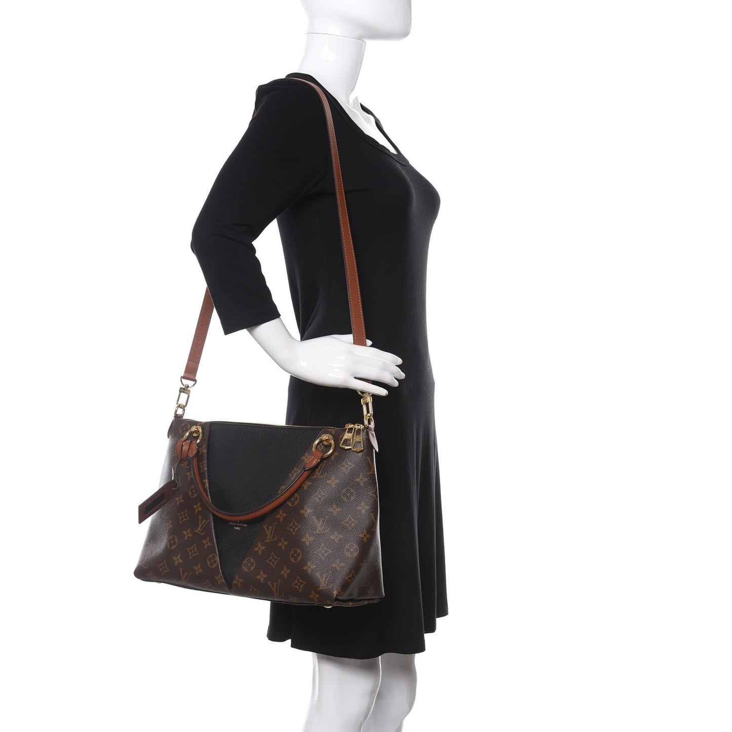 Monogram V Tote MM Black
