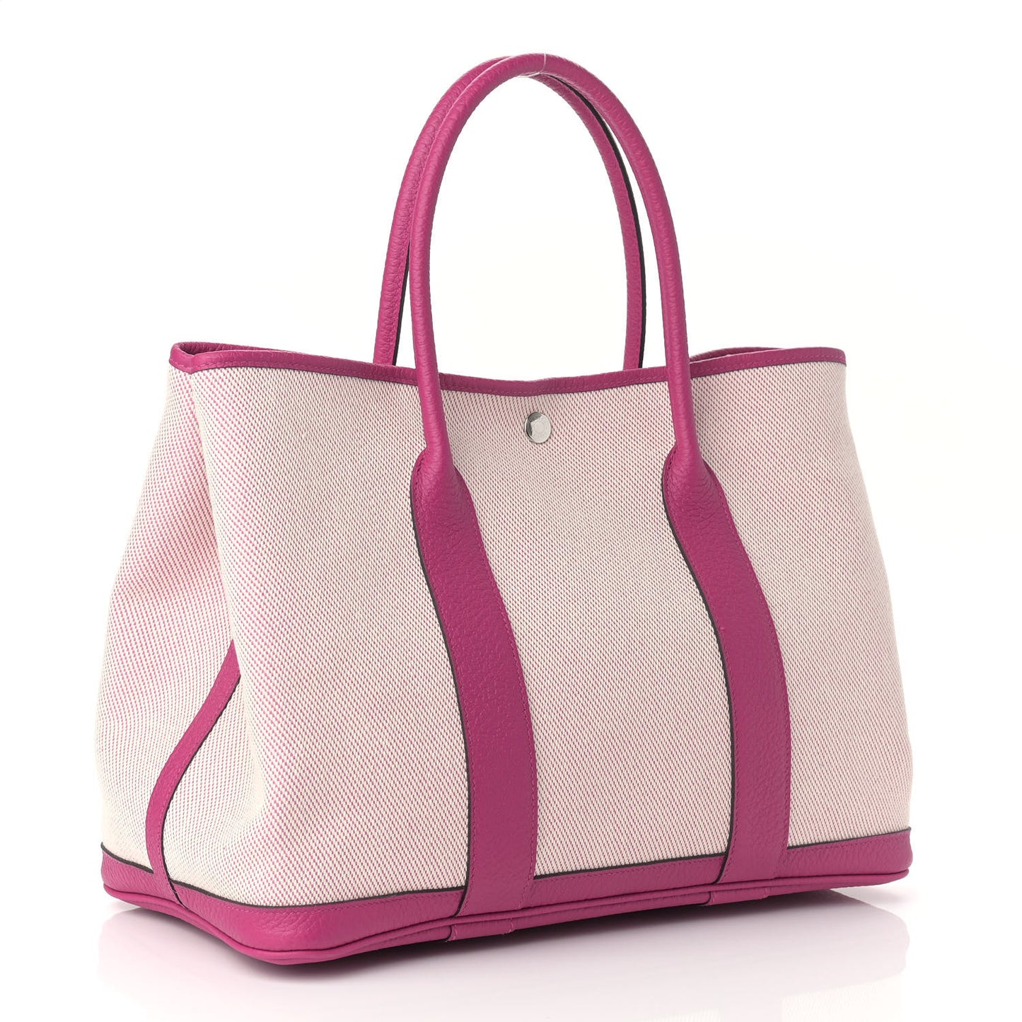 Toile Negonda Garden Party Tote 36 MM Ecru Rose Pourpre