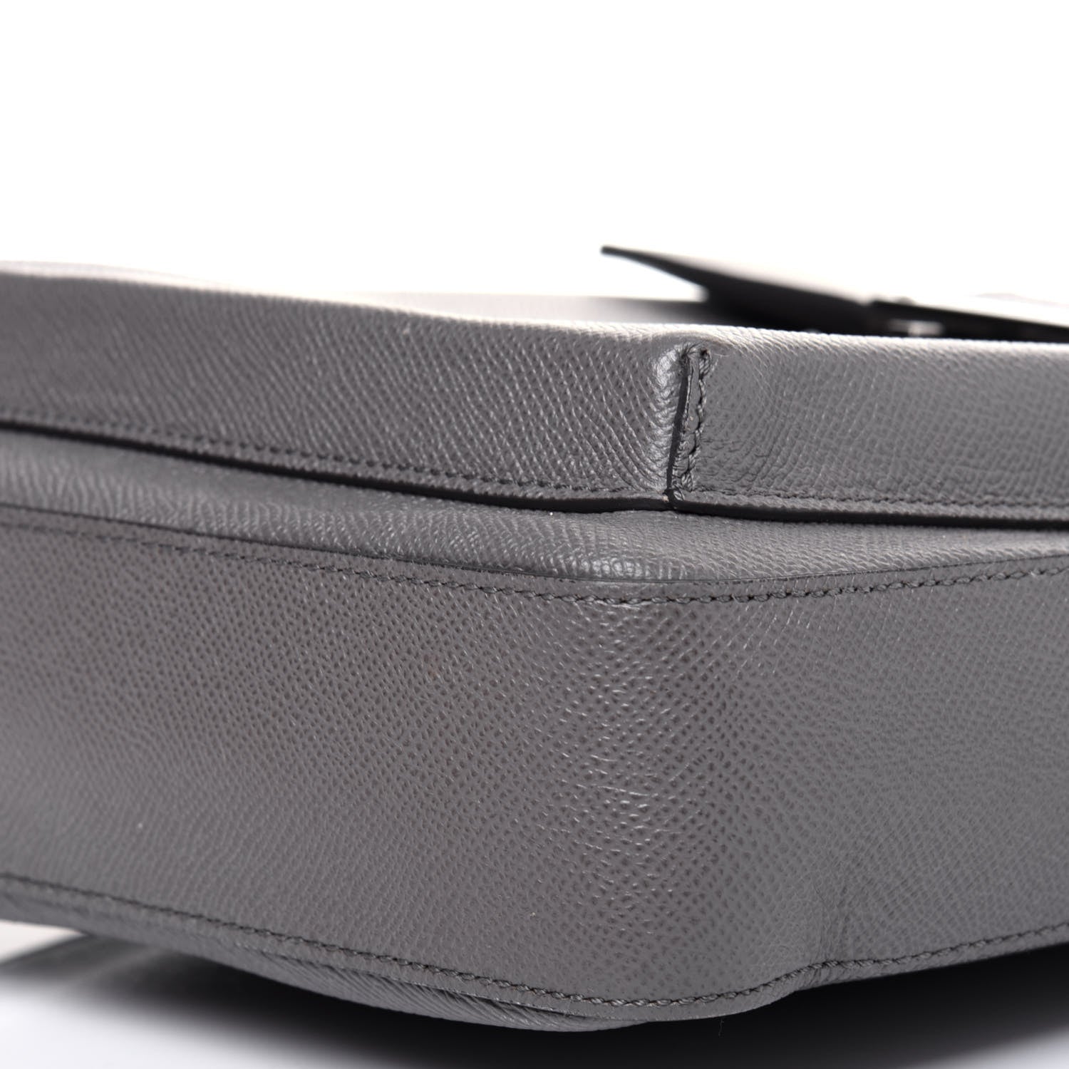 Burberry Calfskin Messenger Bag Grey 10 of 16