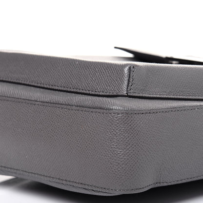 Burberry Calfskin Messenger Bag Grey 10 of 16