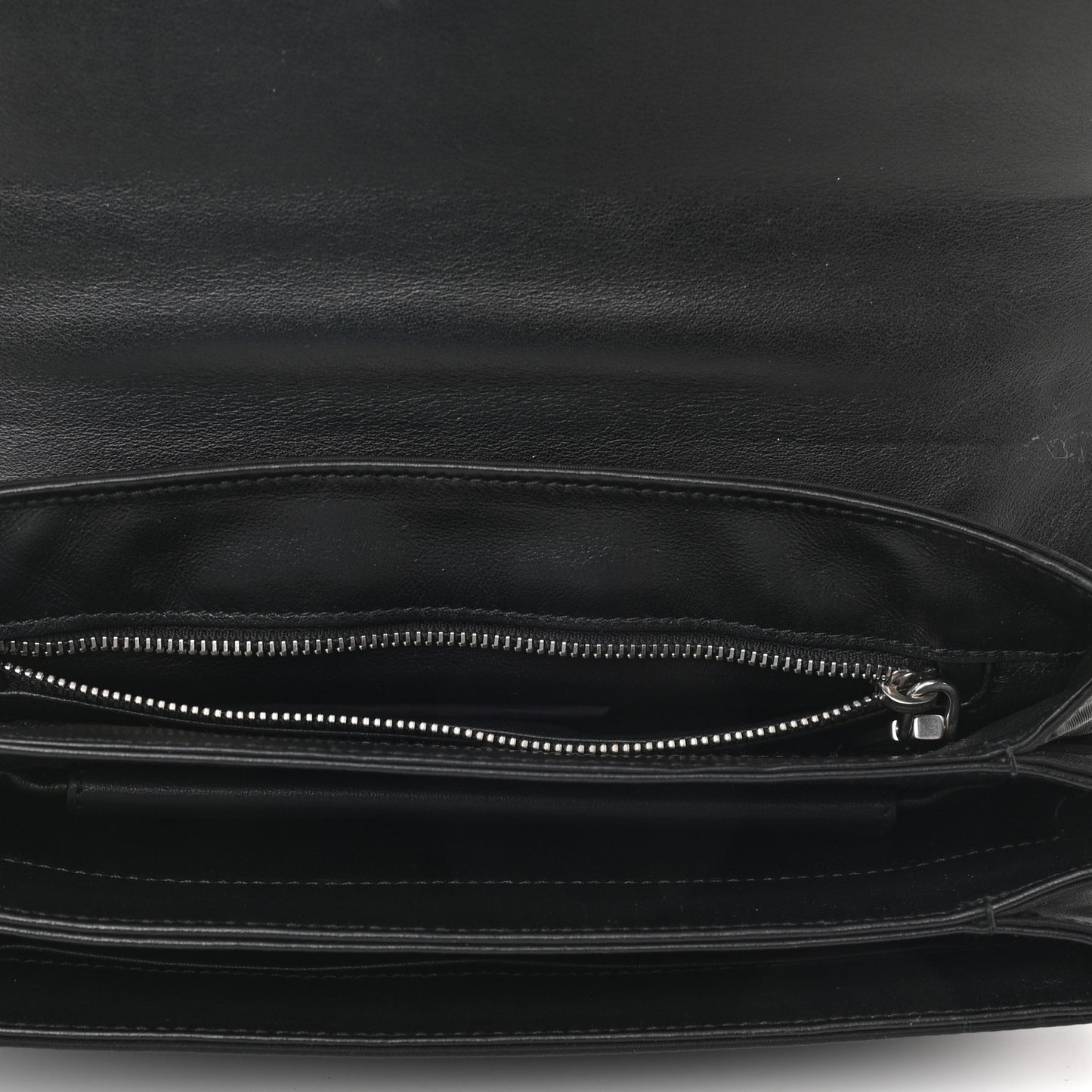 Lizard Tessuto Nylon Chain Shoulder Bag Black