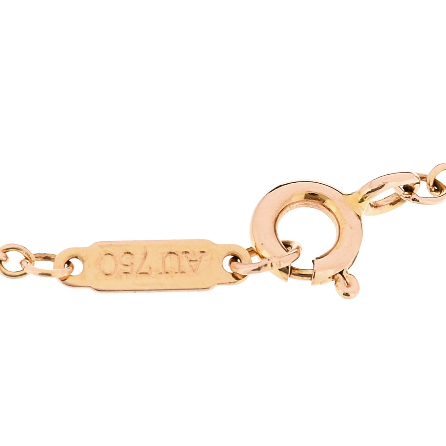 18K Rose Gold T Single Chain Bracelet