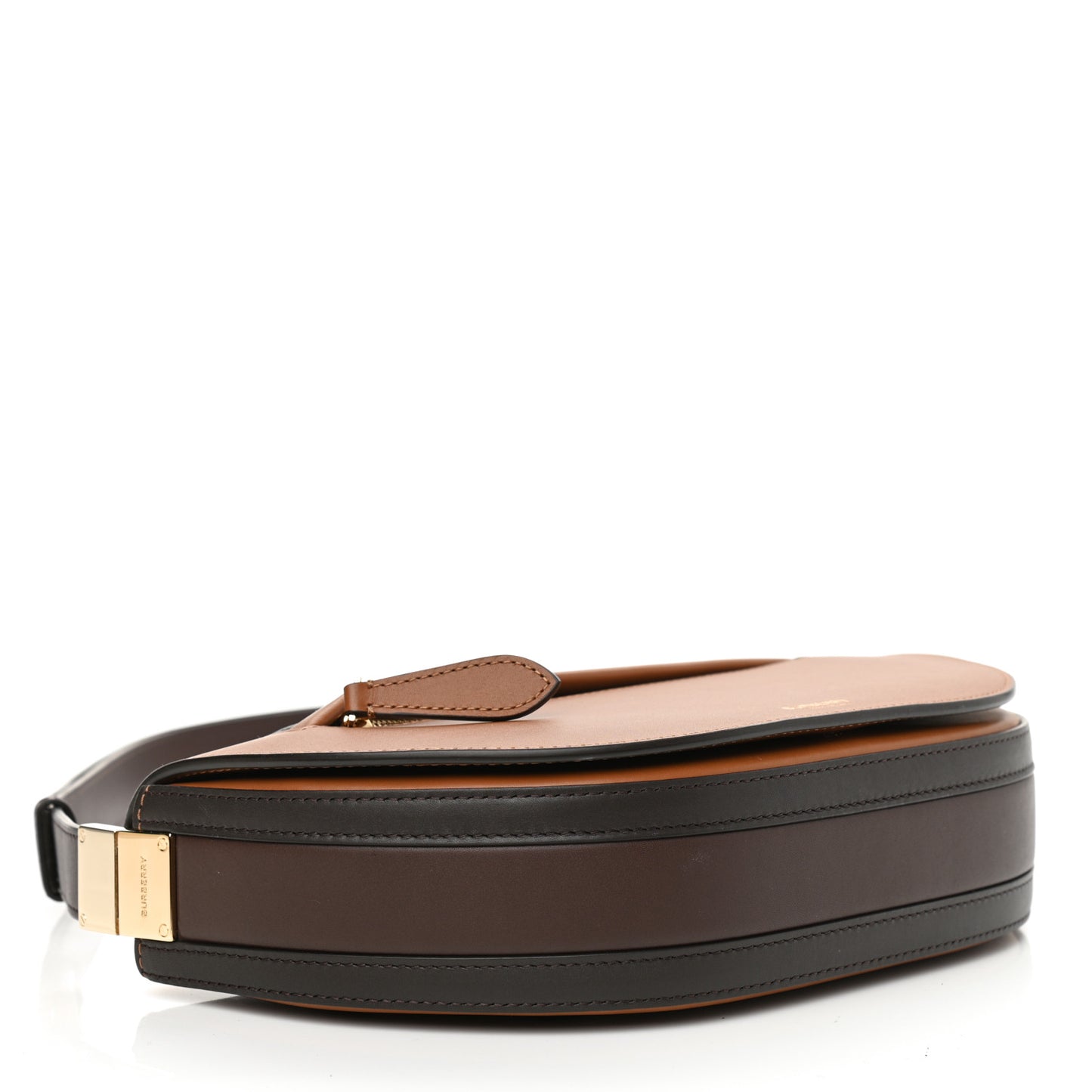 Calfskin Small Two-Tone Olympia Shoulder Bag Warm Tan
