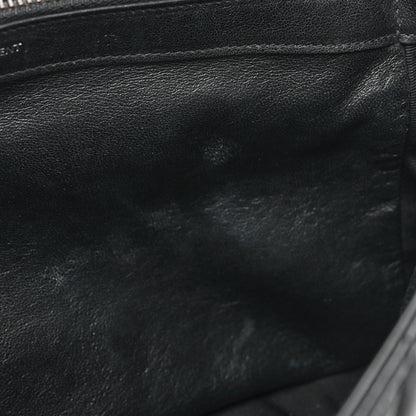 Saint Laurent Sheepskin Matelasse Chevron Monogram Large College Satchel Black 12 of 17
