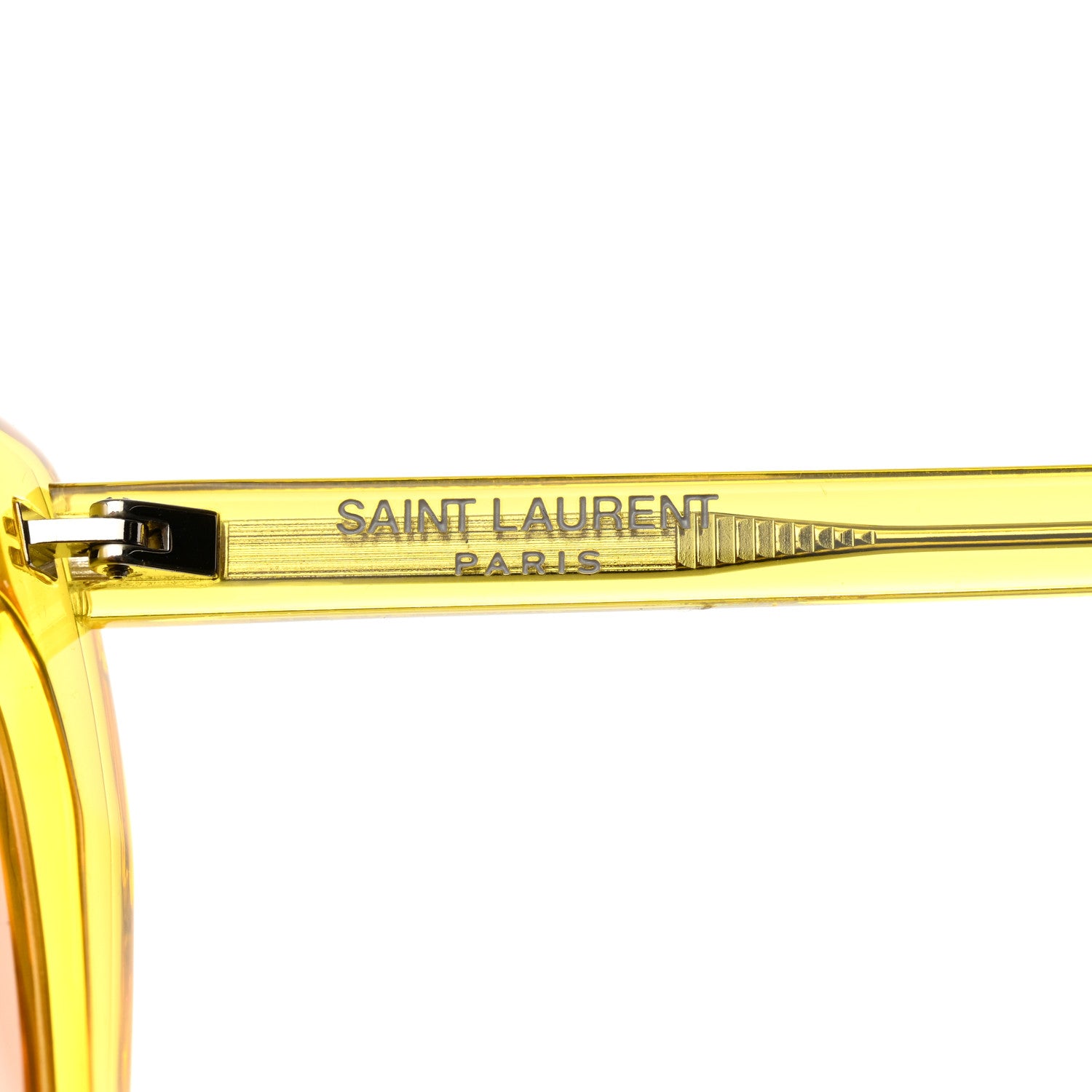 Saint Laurent Acetate Heart Frame Loulou SL181 Sunglasses Yellow 7 of 9