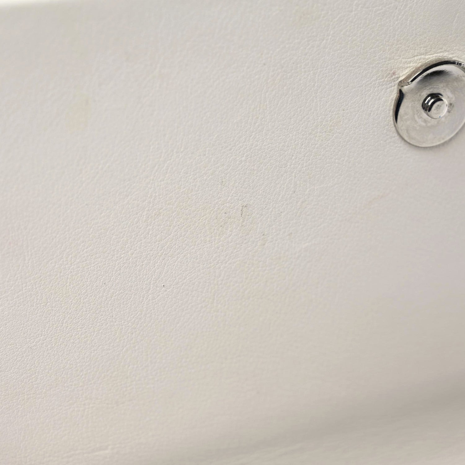 Saint Laurent Calfskin Bead Embellished Kate Monogram Tassel Chain Wallet White 21 of 22