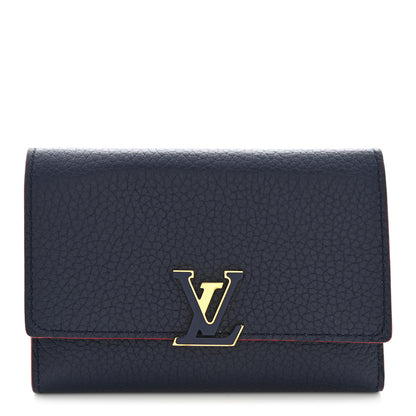 Louis Vuitton Taurillon Capucines Compact Wallet Marine Rouge Marine Rouge 1 of 9