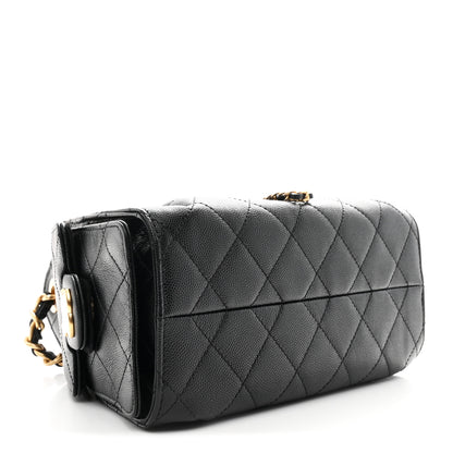 Chanel Caviar Quilted Mini Chanel 25 Handbag Black 4 of 11