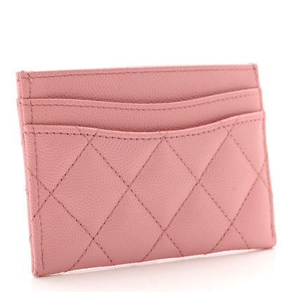 Chanel Caviar Quilted Card Holder Light Pink 3 of 9