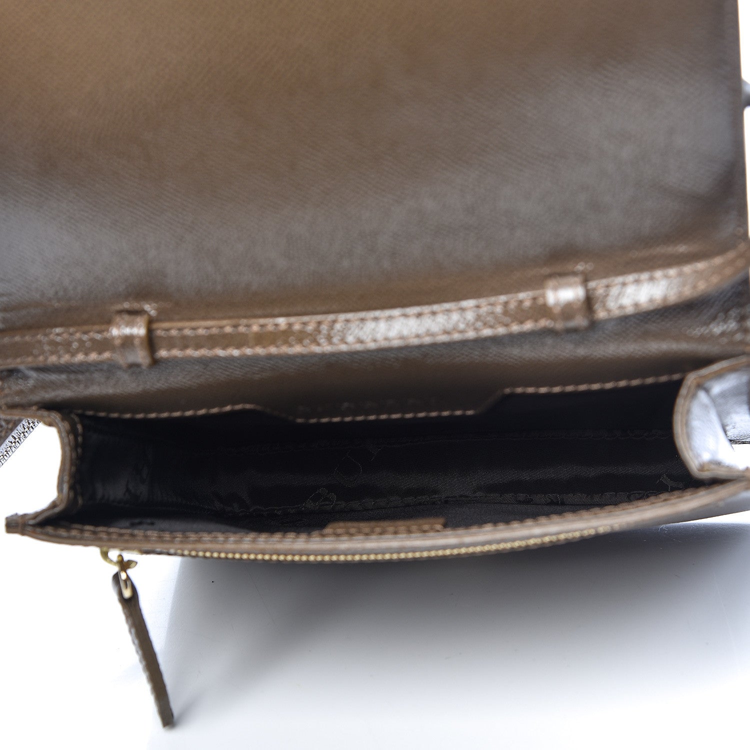 Burberry Patent London Crossbody Bag Brown 5 of 16