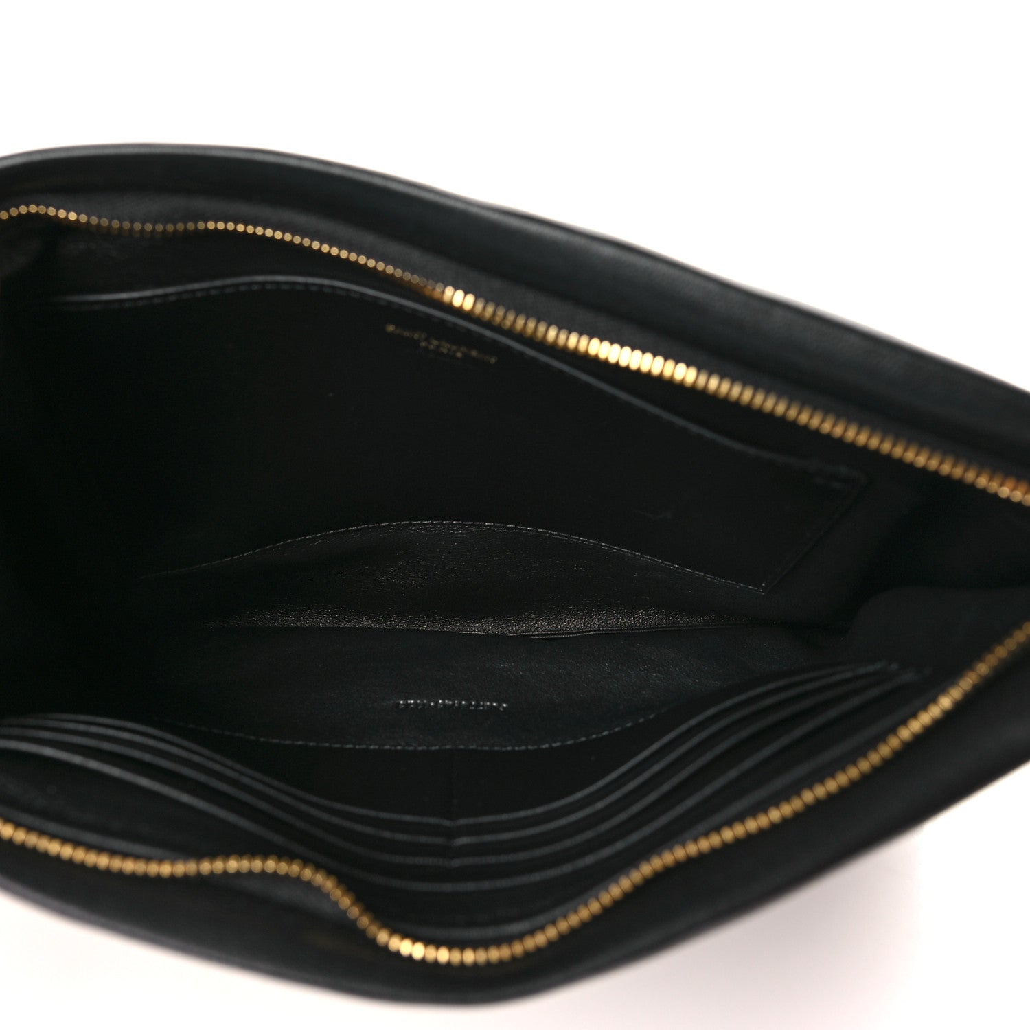 Saint Laurent Lambskin Small Calypso Pouch Black 5 of 9