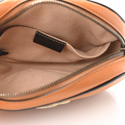 Gucci Vintage Effect Calfskin Matelasse Diagonal Torchon GG Marmont Belt Bag 85 34 Cognac 5 of 13