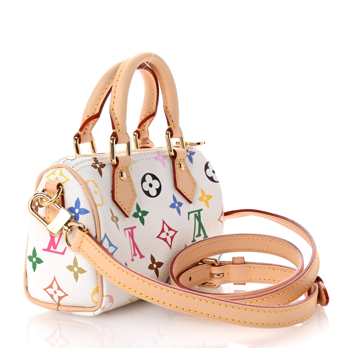 LV X TM Monogram Multicolor Nano Speedy White