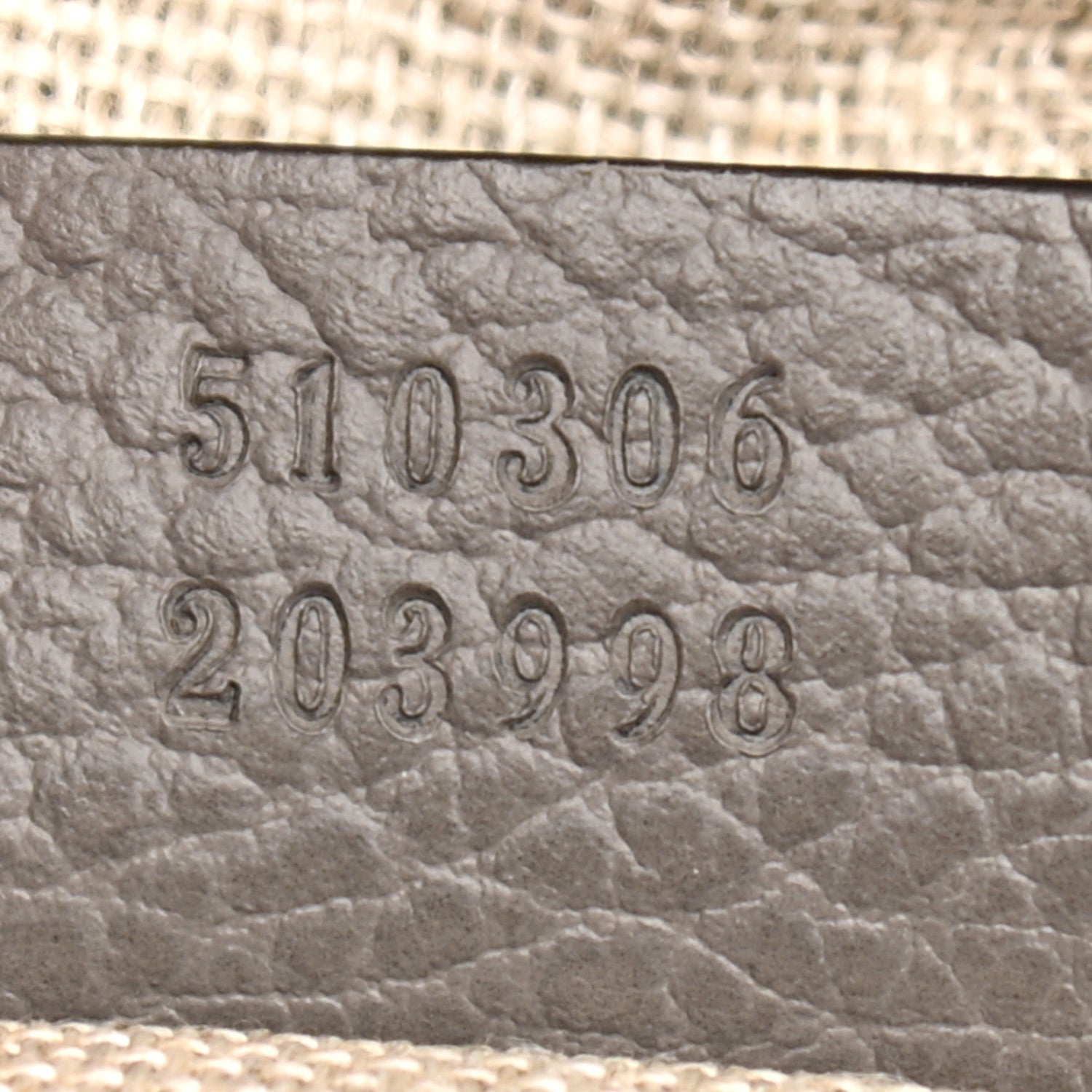 Gucci Dollar Calfskin Medium Interlocking G Top Handle Shoulder Bag Loess 7 of 9