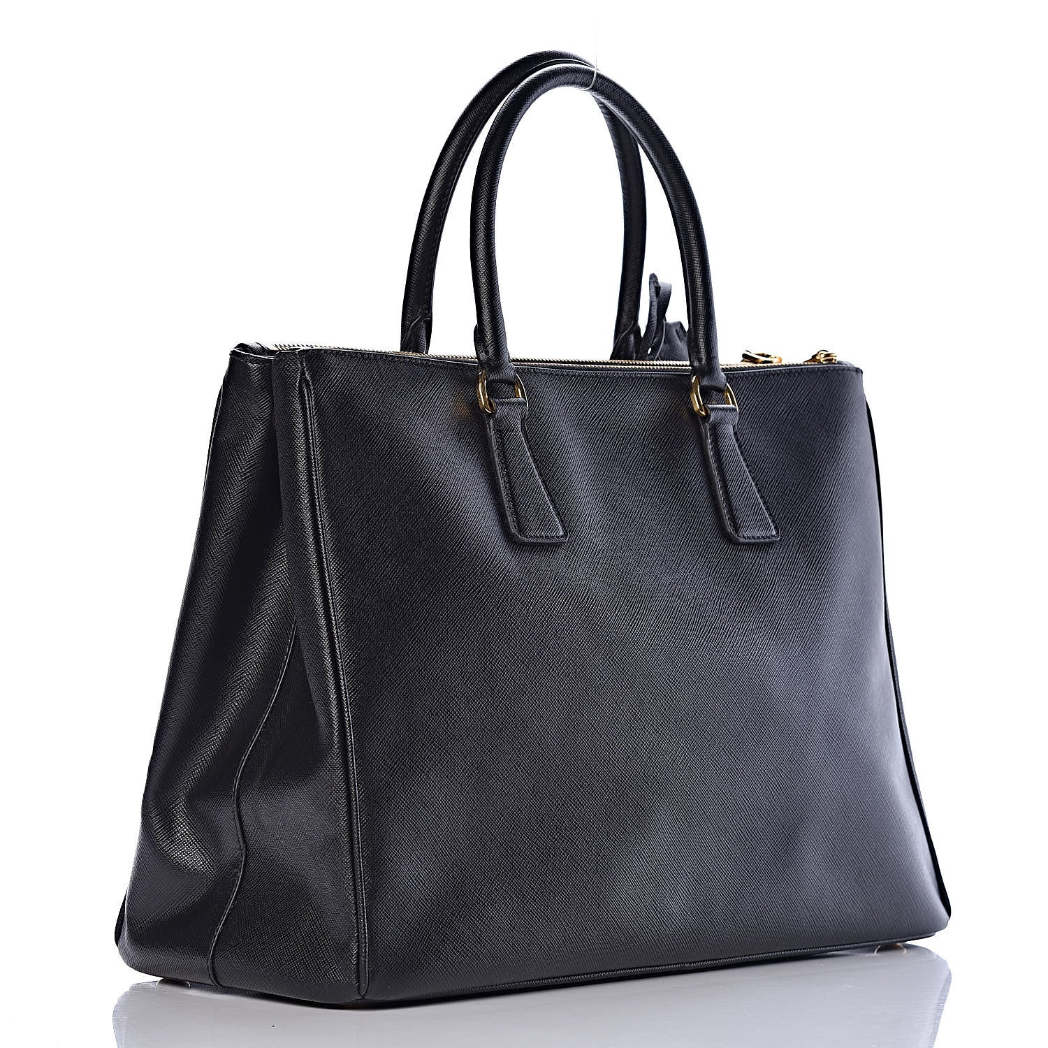 Prada Saffiano Large Galleria Double Zip Tote Black 3 of 11