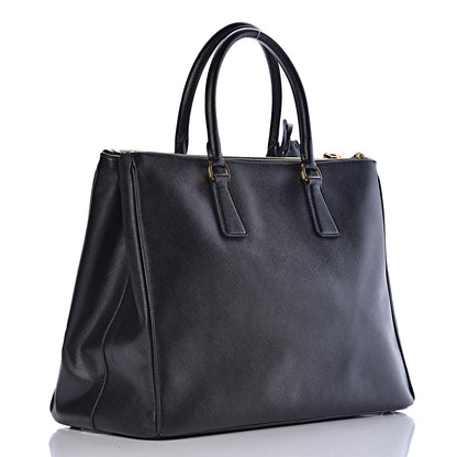 Prada Saffiano Large Galleria Double Zip Tote Black 3 of 11