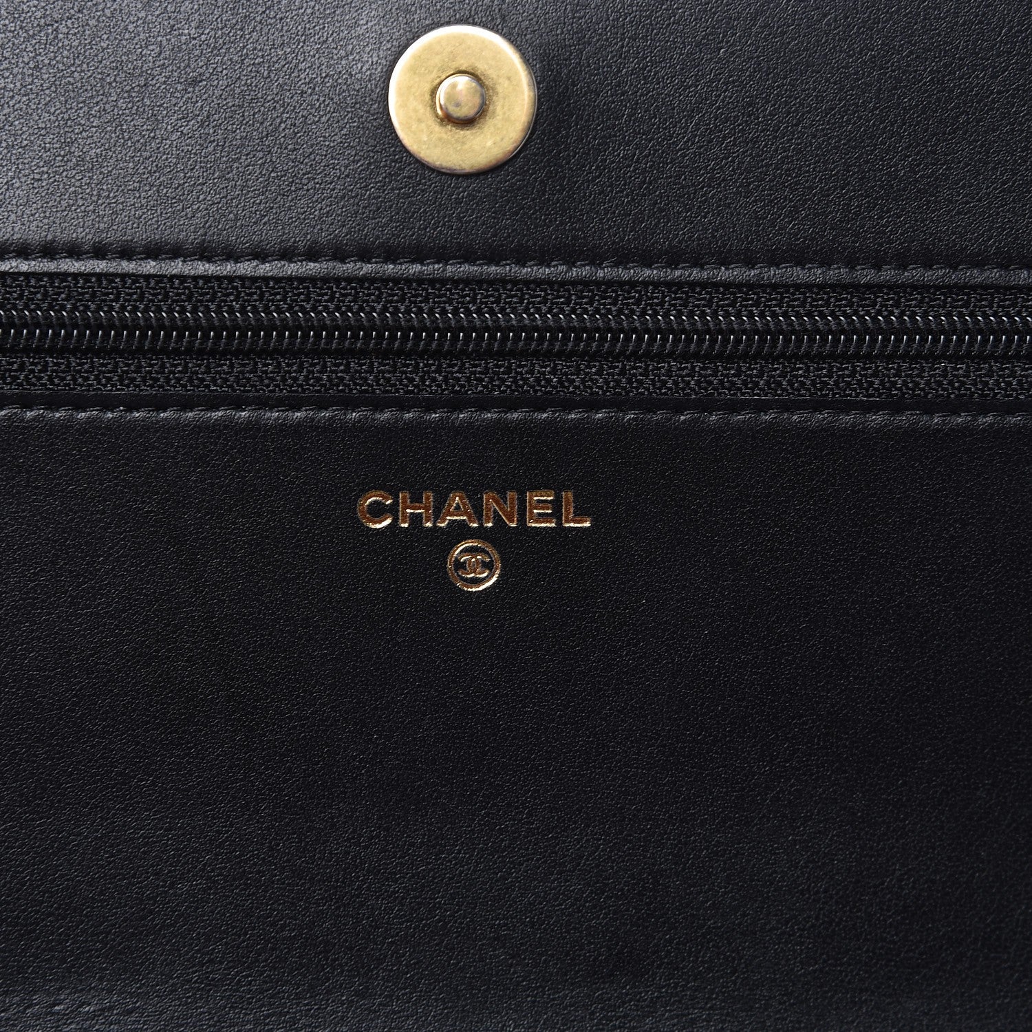 Chanel Caviar Quilted Boy Wallet On Chain WOC Black 6 of 9