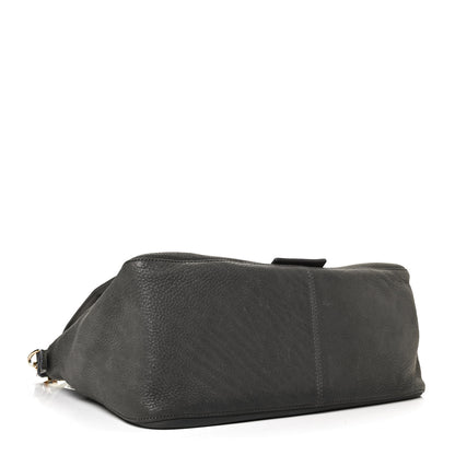 Fendi Vitello Savana Big Mama Baguette Grigio Tartaruga Natural 4 of 13