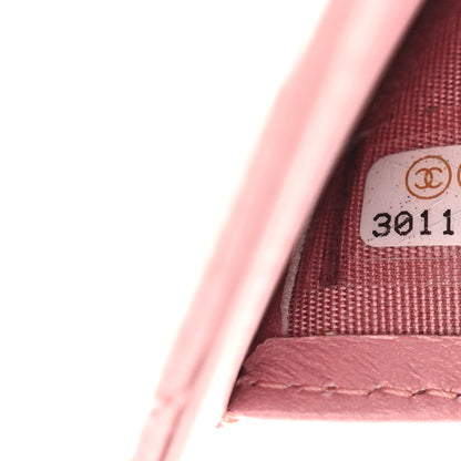 Chanel Metallic Lambskin Quilted Compact Boy Wallet Pink 8 of 12