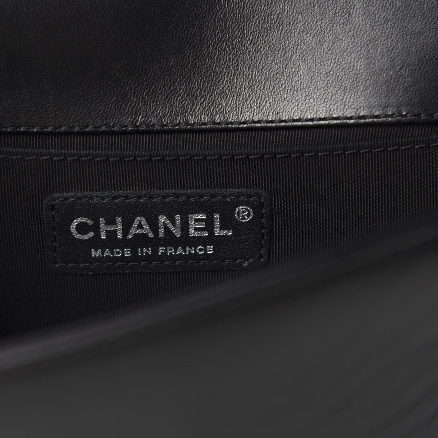 Lambskin Quilted Small Boy Flap Black