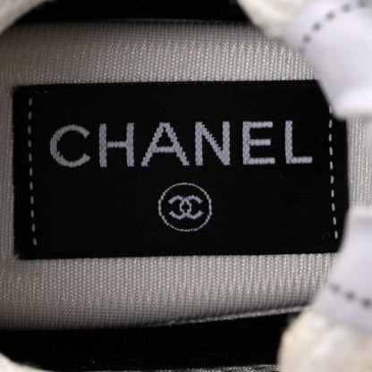 Chanel Fabric CC Womens Sneakers 38 Black 37 Light Pink 7 of 10