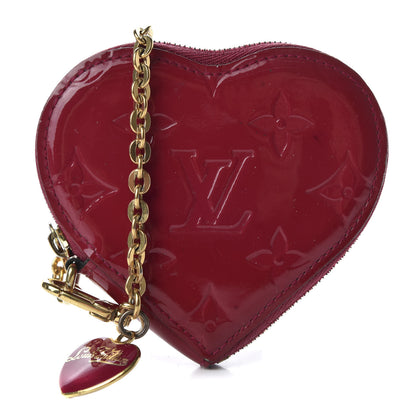 Louis Vuitton Vernis Heart Coin Purse Rose Indien 1 of 7