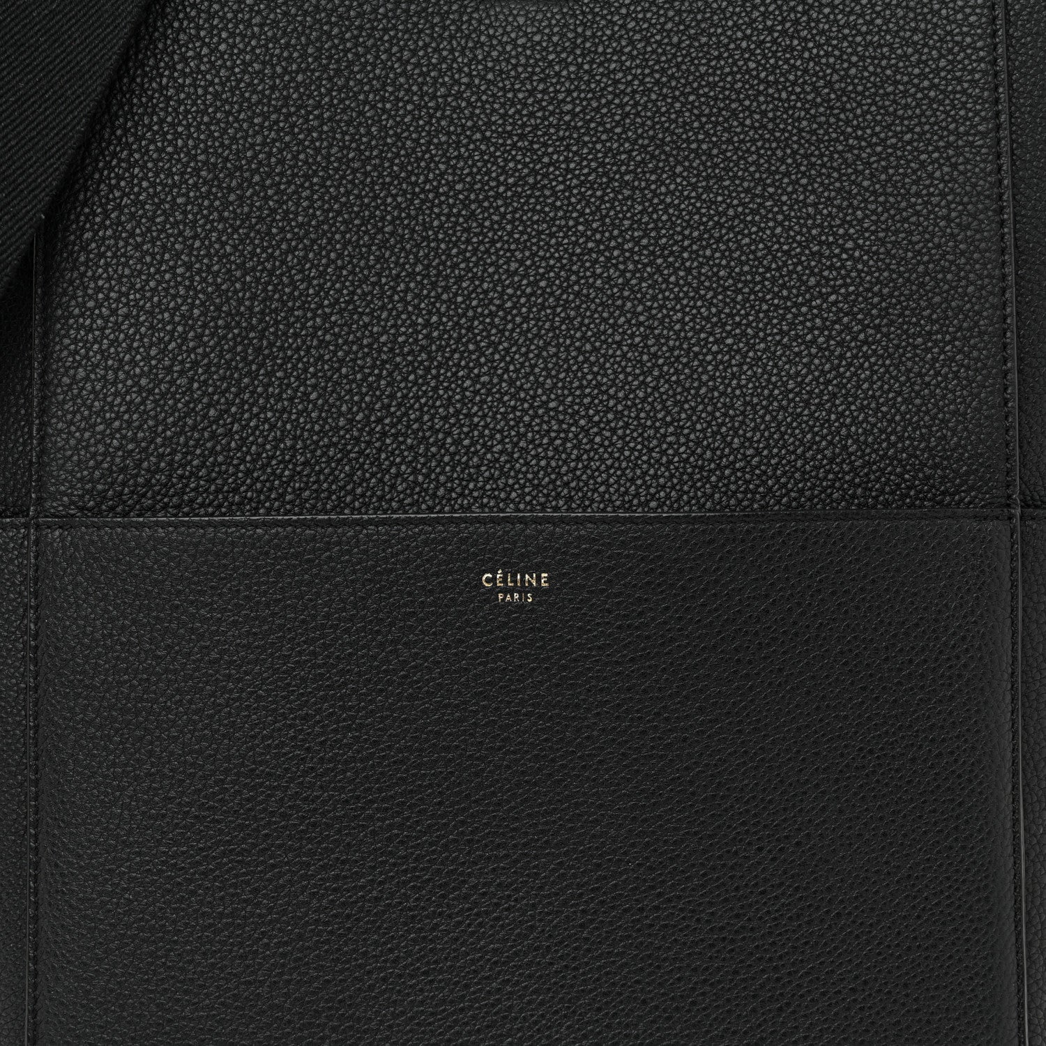 Celine Soft Grained Calfskin Sangle Bucket Bag Black 8 of 13