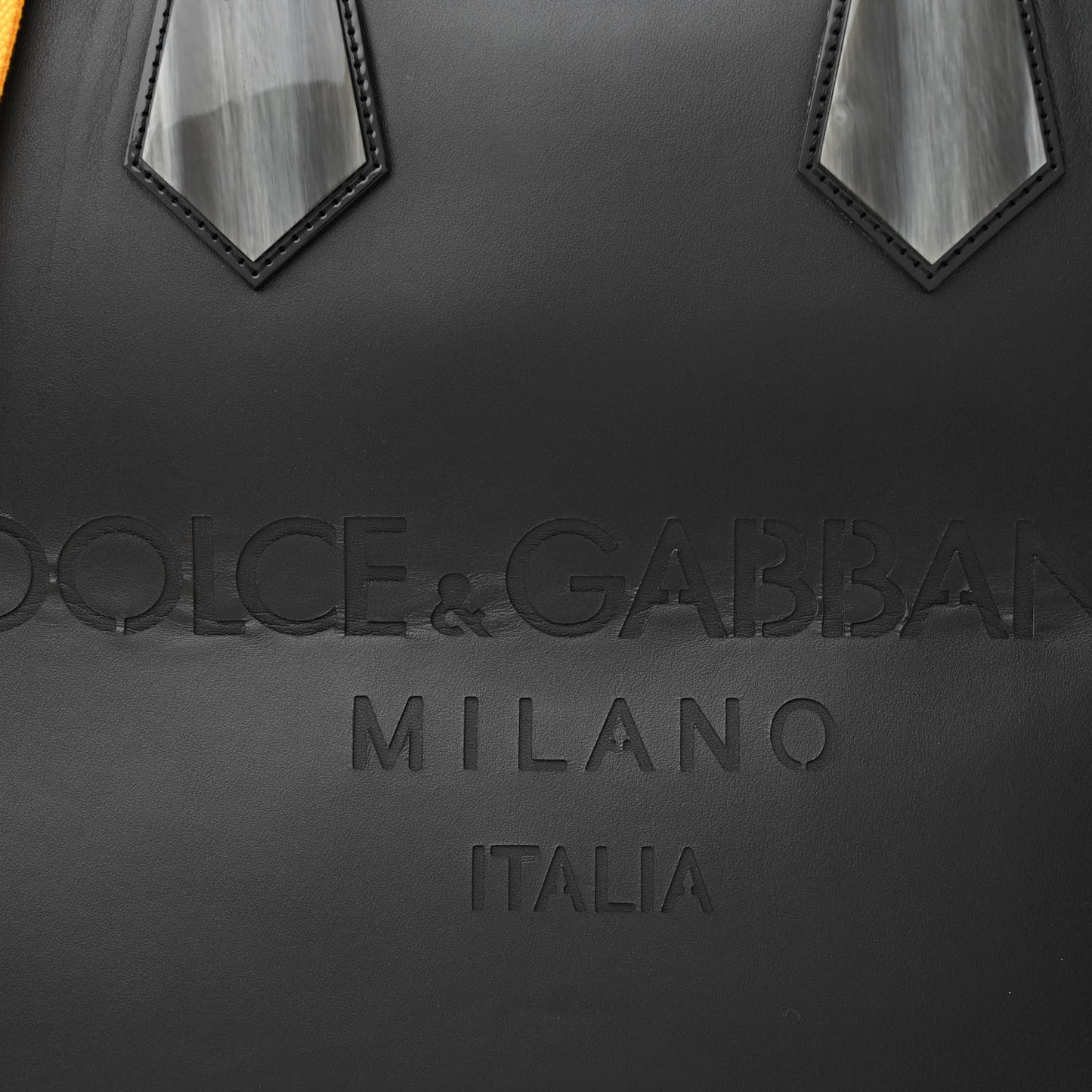 Calfskin Logo Tote Black