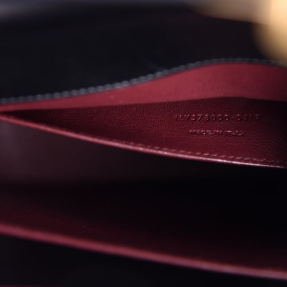 Saint Laurent Smooth Calfskin Medium Classic Monogram Cassandra Top Handle Black Rouge Legion 12 of 13