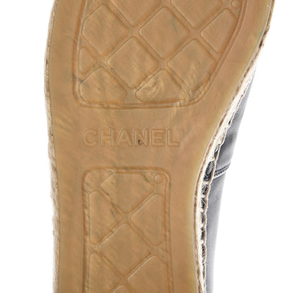 Chanel Lambskin CC Espadrilles 36 Dark Navy 8 of 9