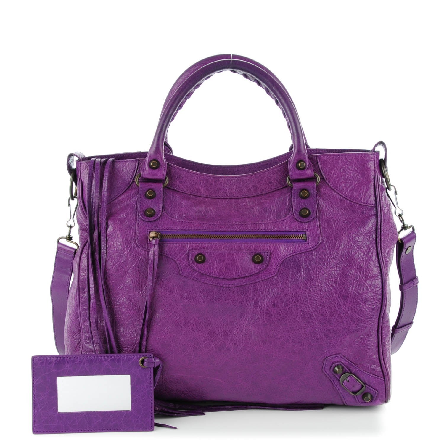 Balenciaga Agneau Classic Hardware Velo Ultraviolet 1 of 8