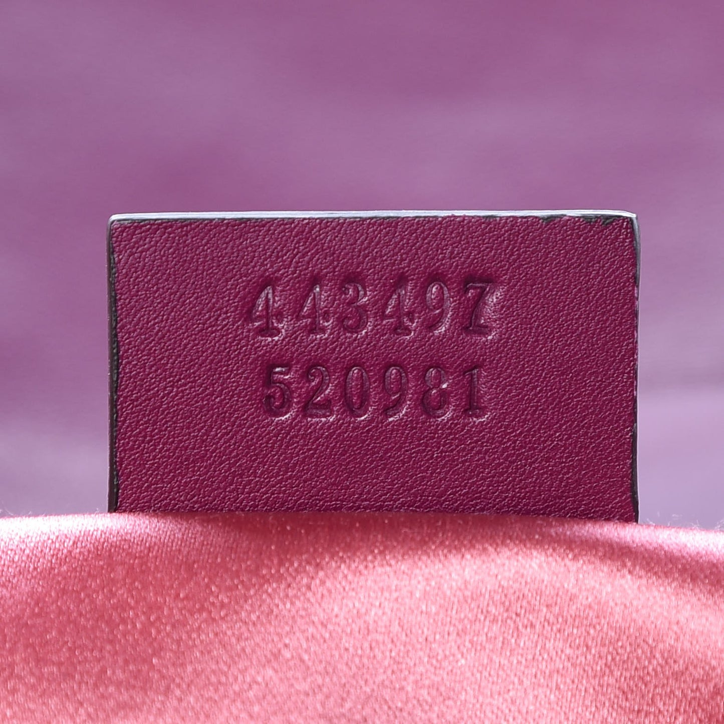 Velvet Matelasse Small GG Marmont Shoulder Bag Fuchsia Violet Cyclamen
