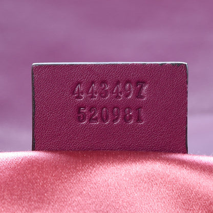 Gucci Velvet Matelasse Small GG Marmont Shoulder Bag Fuchsia Violet Cyclamen 7 of 12