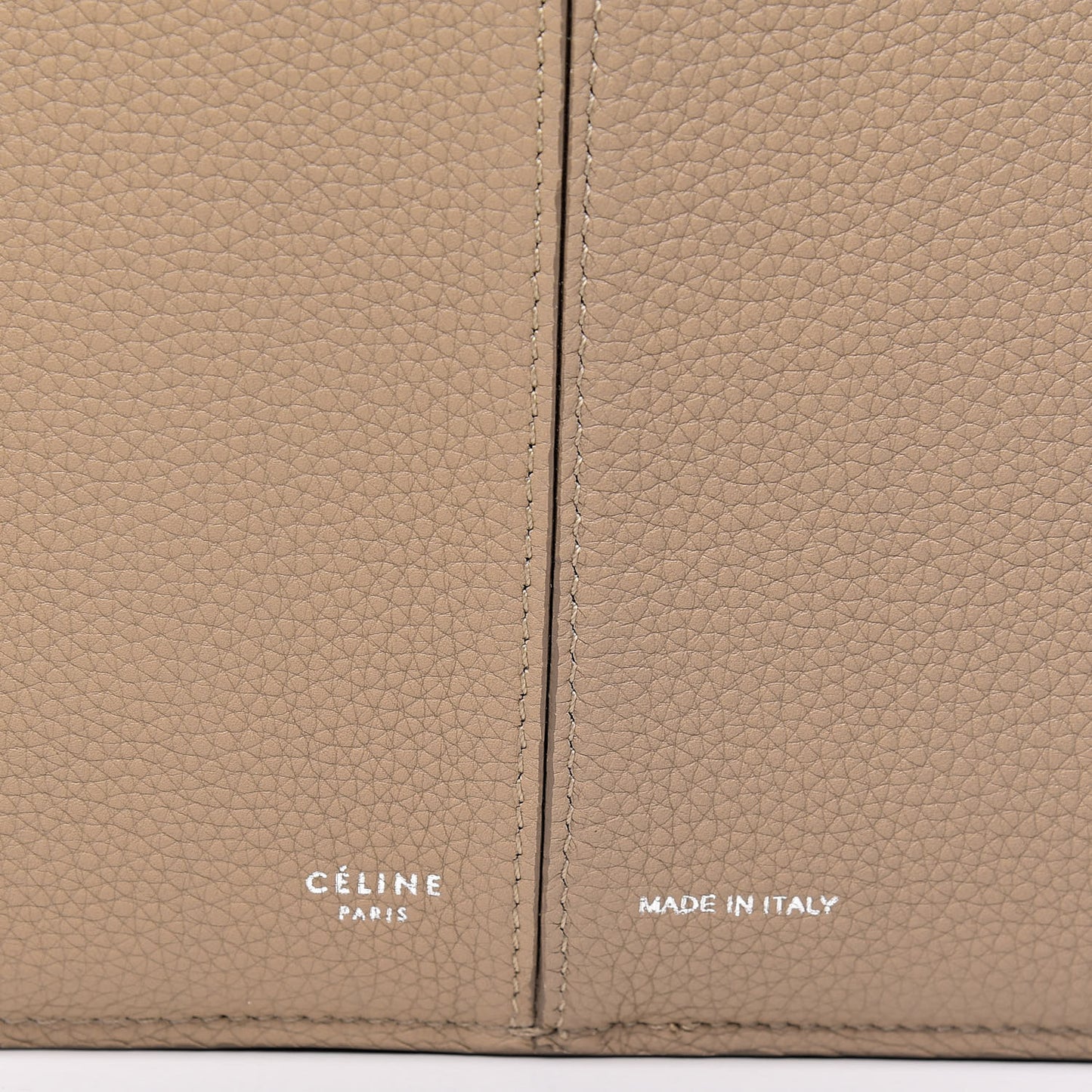 Baby Grained Calfskin Medium Tri-Fold Bag Dune