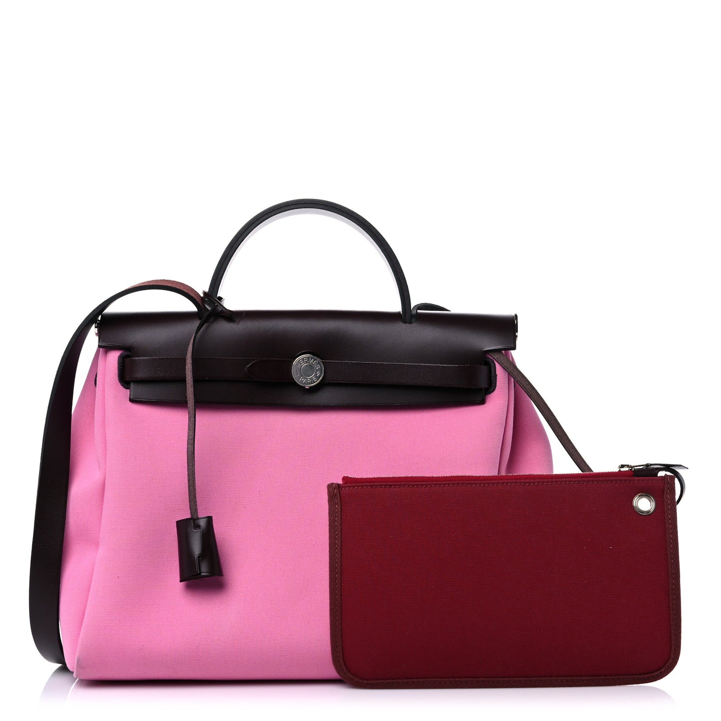 Toile Officier Vache Hunter Verso Herbag Zip Retourne PM 31 Bubblegum Rubis Rouge Sellier