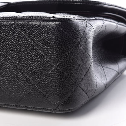Chanel Caviar Quilted Jumbo Double Flap Black 9 of 10