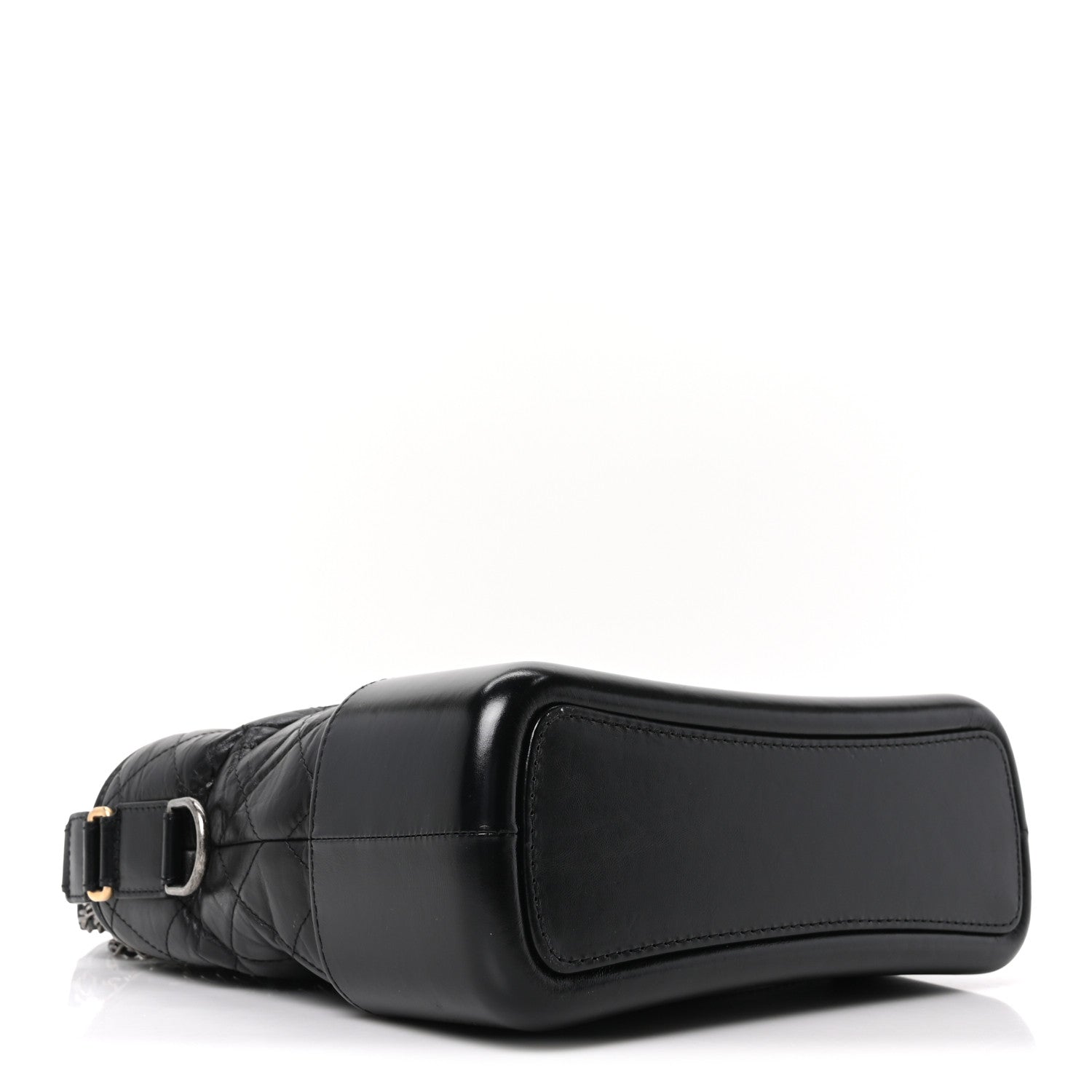 Chanel Aged Calfskin Quilted Medium Gabrielle Hobo Black 4 of 10