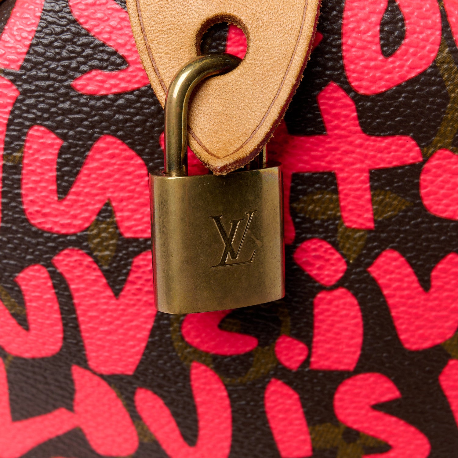Louis Vuitton Monogram Graffiti Speedy 30 Fuchsia 9 of 15