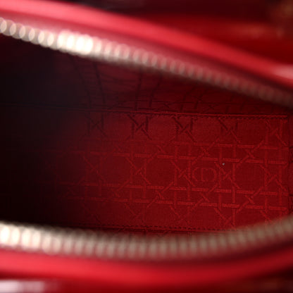 Christian Dior Patent Cannage Medium Lady Dior Red 5 of 10