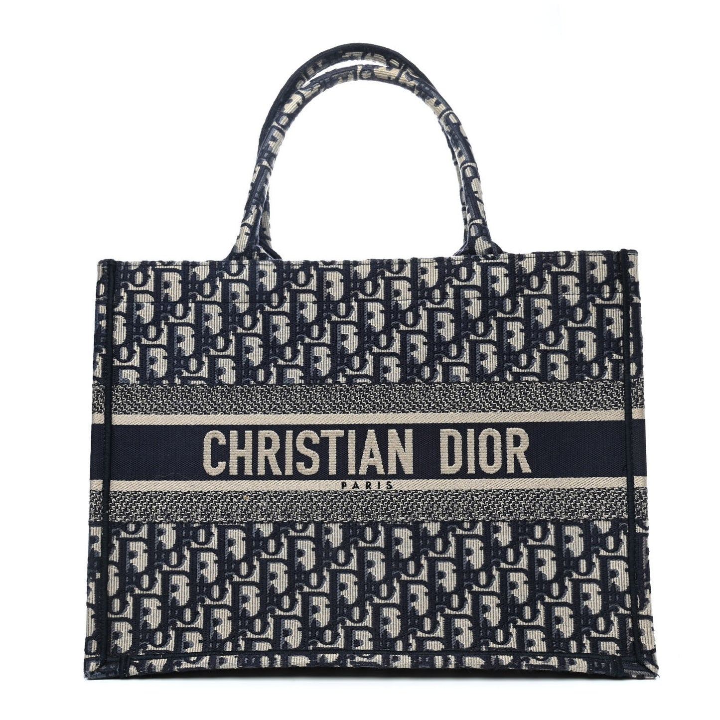 Oblique Medium Book Tote Blue Multicolor
