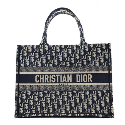 Christian Dior Oblique Medium Book Tote Blue Multicolor 1 of 4