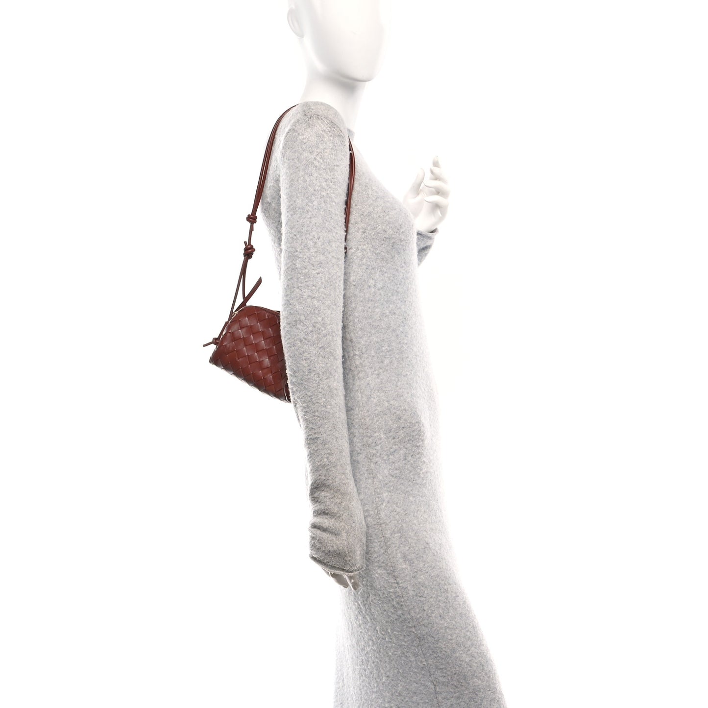Nappa Intrecciato Concert Pouch Rust