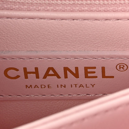 Chanel Caviar Quilted Mini Coco Handle Flap Light Pink 6 of 10