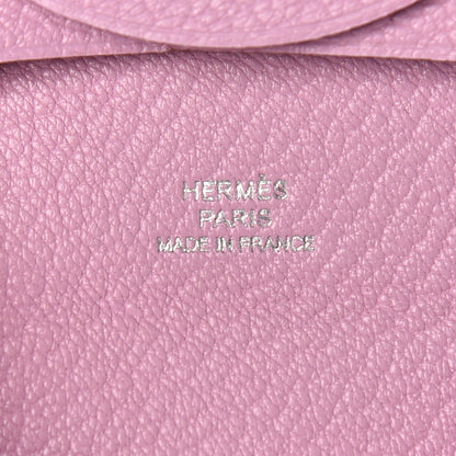 Hermes Chevre Mysore Bastia Coin Purse Mauve Sylvestre 6 of 8