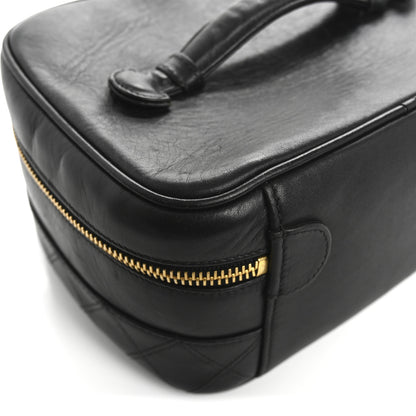 Chanel Lambskin Vanity Cosmetic Case Black 11 of 12