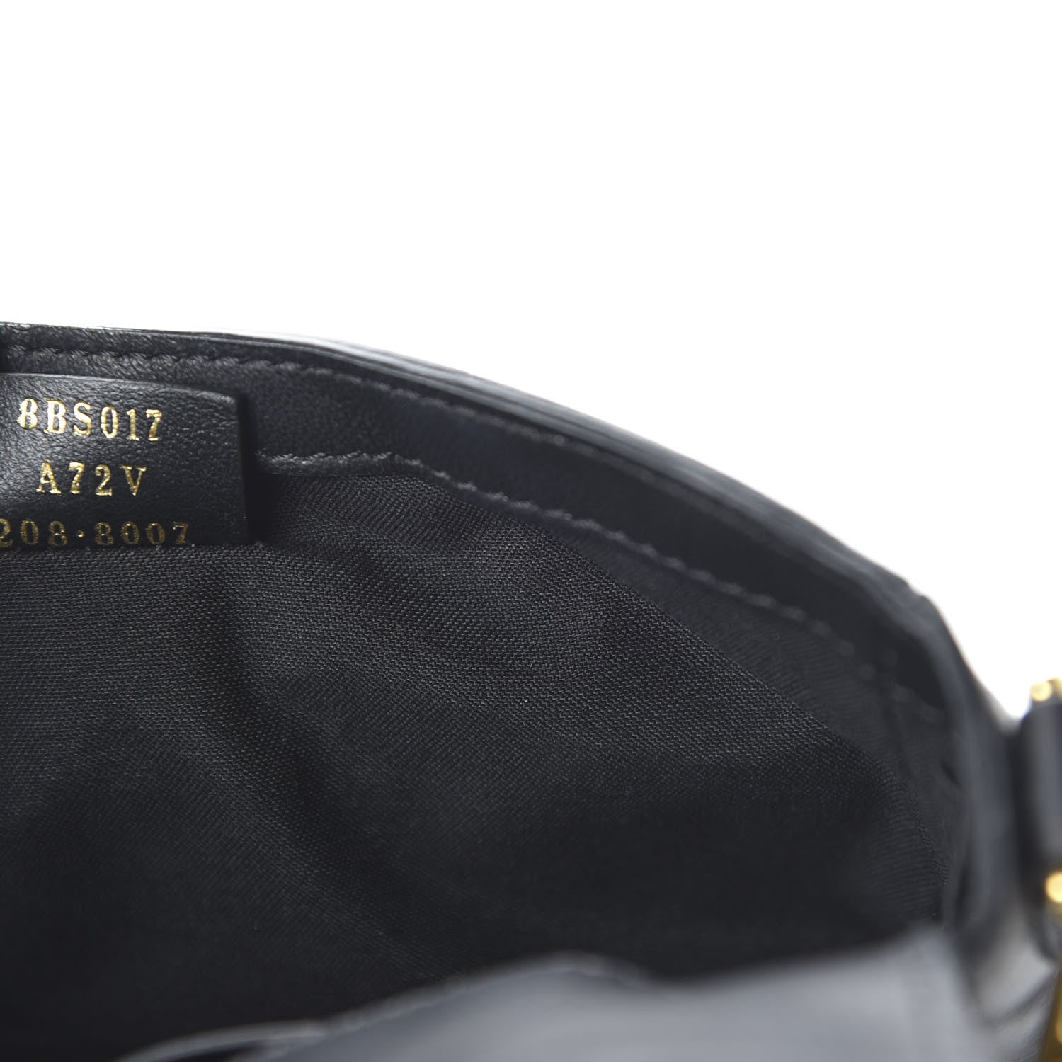 Fendi Nappa FF 1974 Embossed Mini Baguette Black 10 of 12