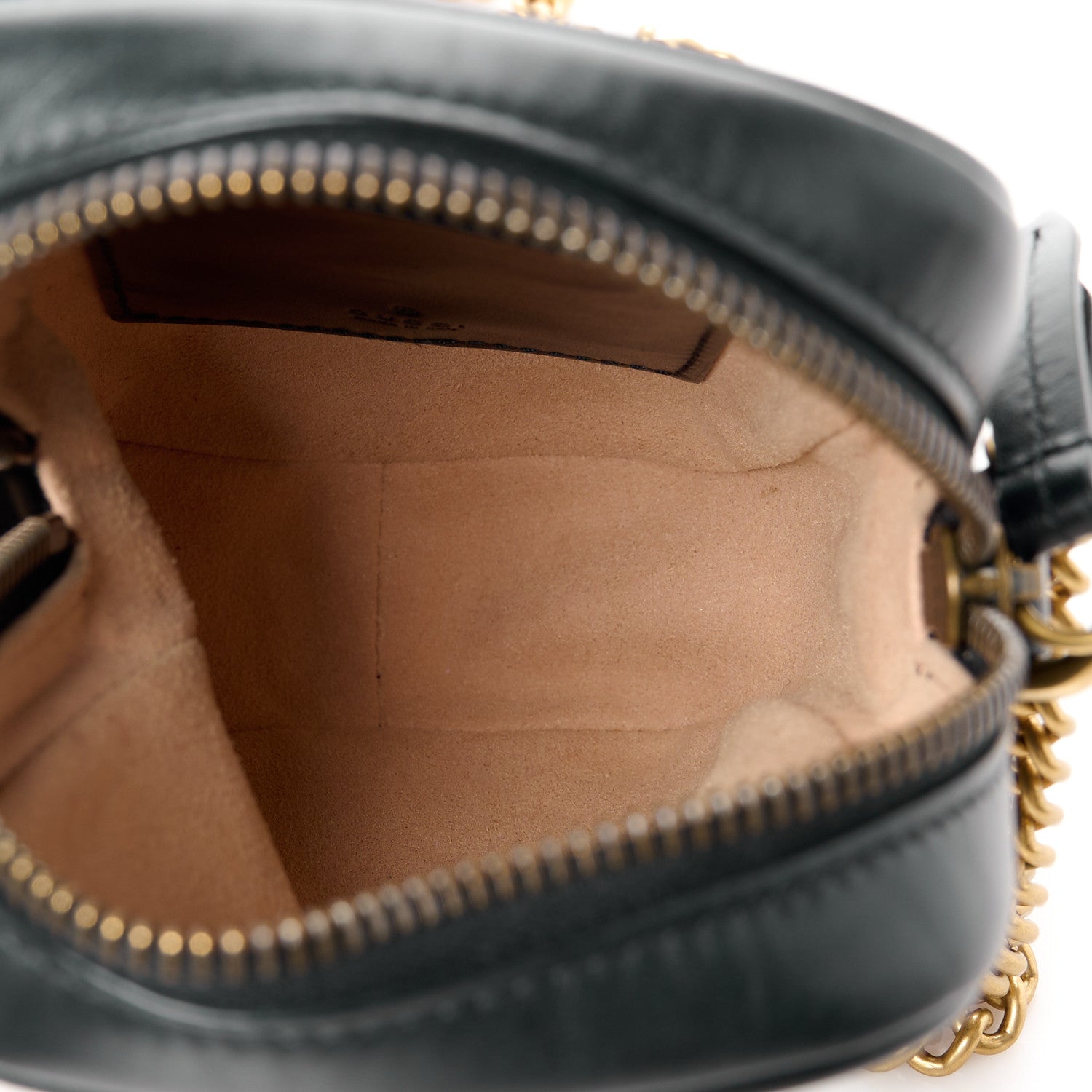 Gucci Calfskin Matelasse Mini GG Marmont Crossbody Bag Black 5 of 10