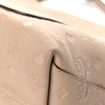 MCM Calfskin Ottomar Medium Klara Hobo New Beige 12 of 19